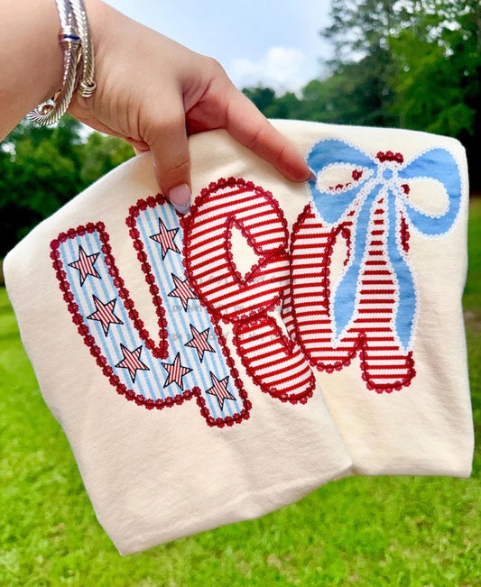 USA coquette bow- DTF&UV
