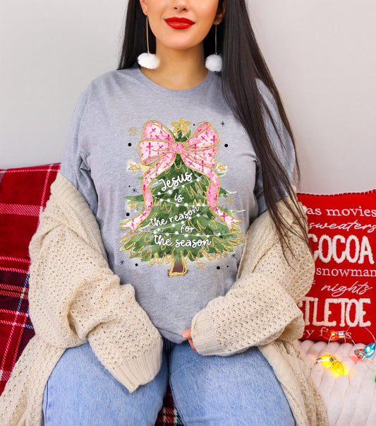Jesus is the reason for the season tree-DTF