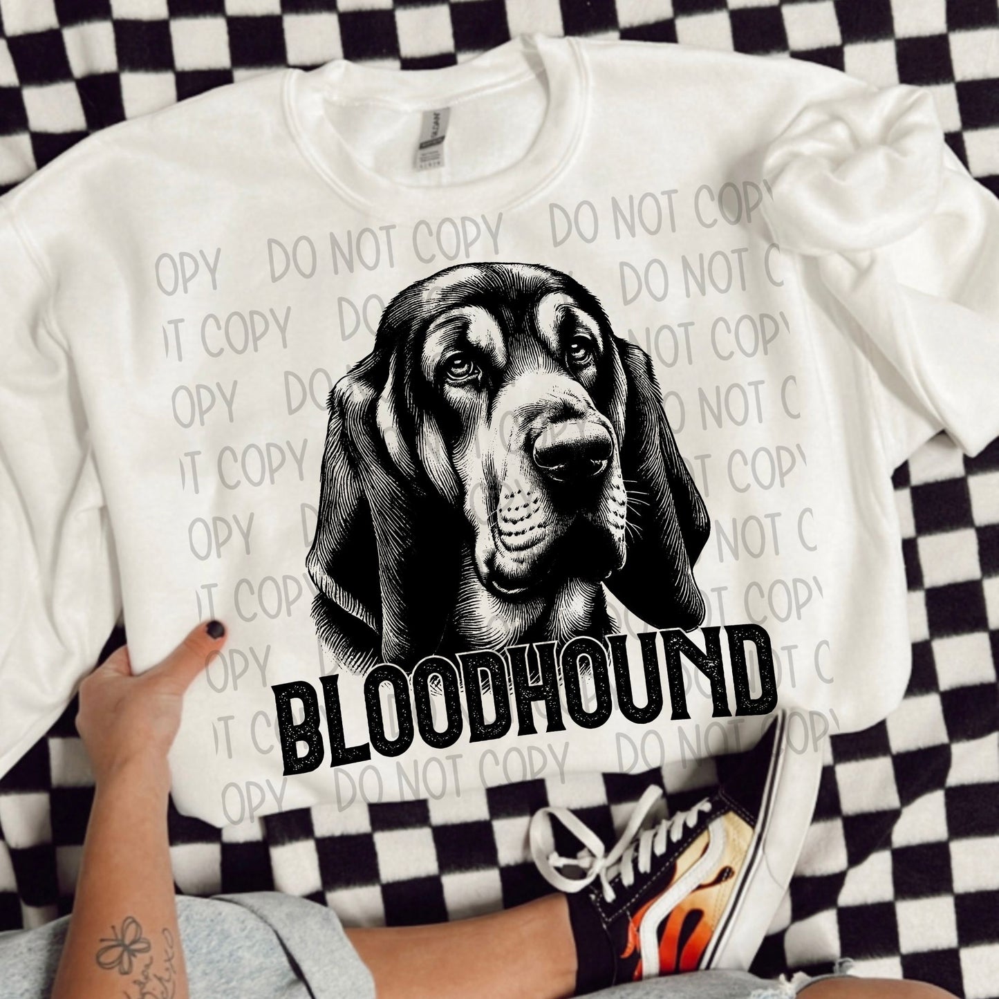 Bloodhound Portrait - DTF