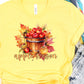 Apple season wooden bucket-DTF
