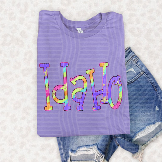 Mitchy Matchy State Swirls (dropdown)-DTF&UV