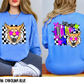 Bright Checkered Mascots (BACK- Dropdown)-DTF&UV