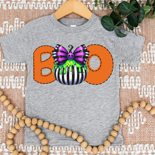 Boo Striped pumpkin-DTF&UV