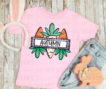 Easter Carrot Custom(ANY name)-DTF