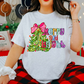 Merry and bright dots on tree-dtf