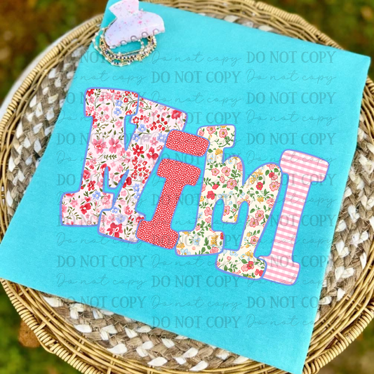 Custom Spring Floral- (Any name) DTF&UV
