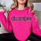 Custom Black Lace Mascot/NAME/Occupation: ANY NAME- DTF
