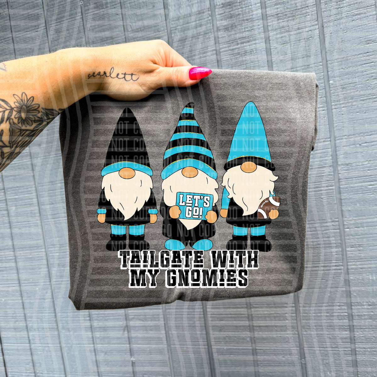 Tailgate with my Gnomies (DROPDOWN Colors)-DTF&UV