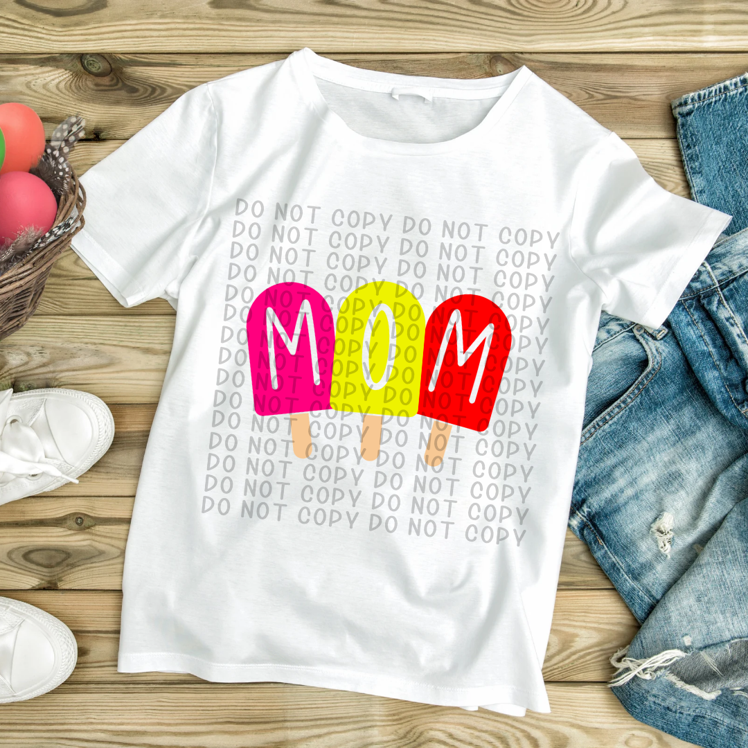 Mom Pink Yellow Red - DTF