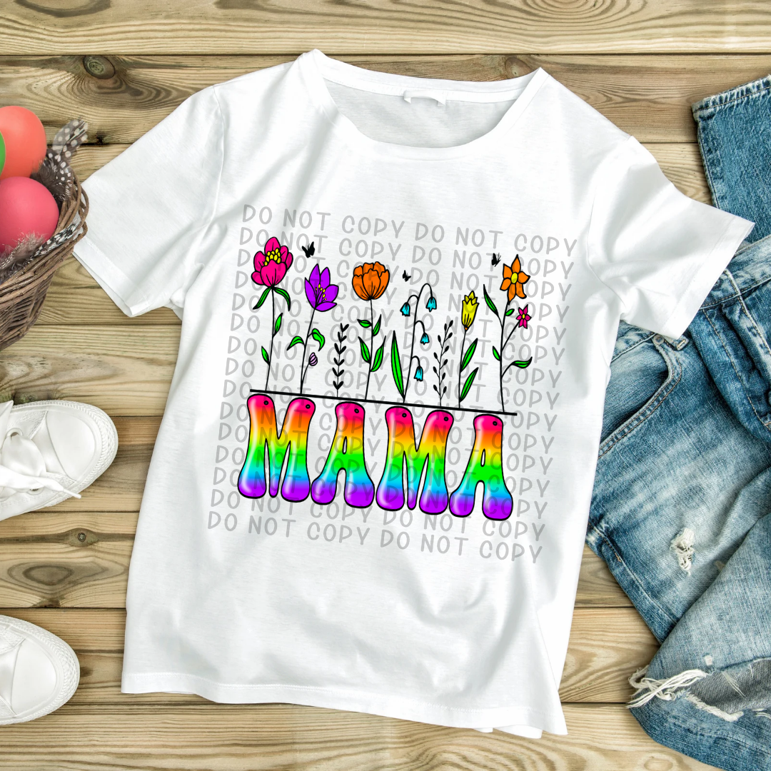 Mama Floral Rainbow - DTF