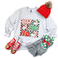 Ho Ho Ho Retro Pastel Checkered - DTF