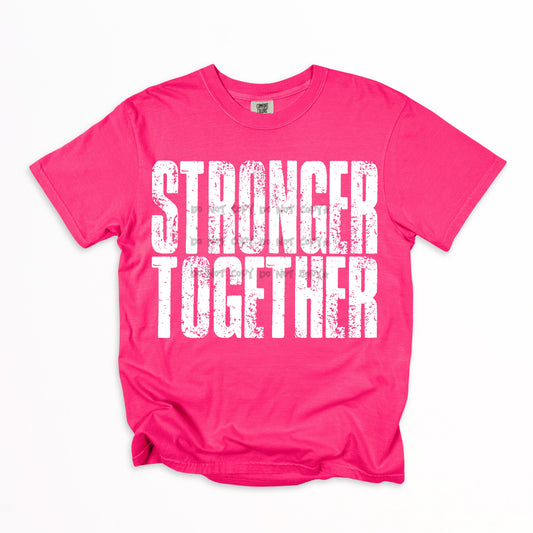 Stronger together (Breast cancer awareness) -DTF&UV