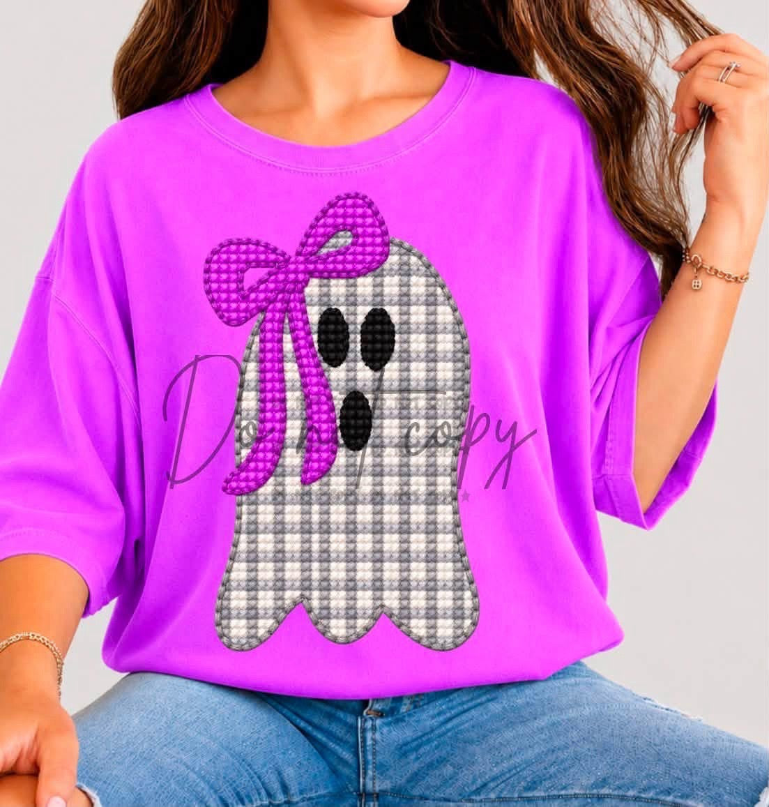 Gingham ghost - DTF&UV