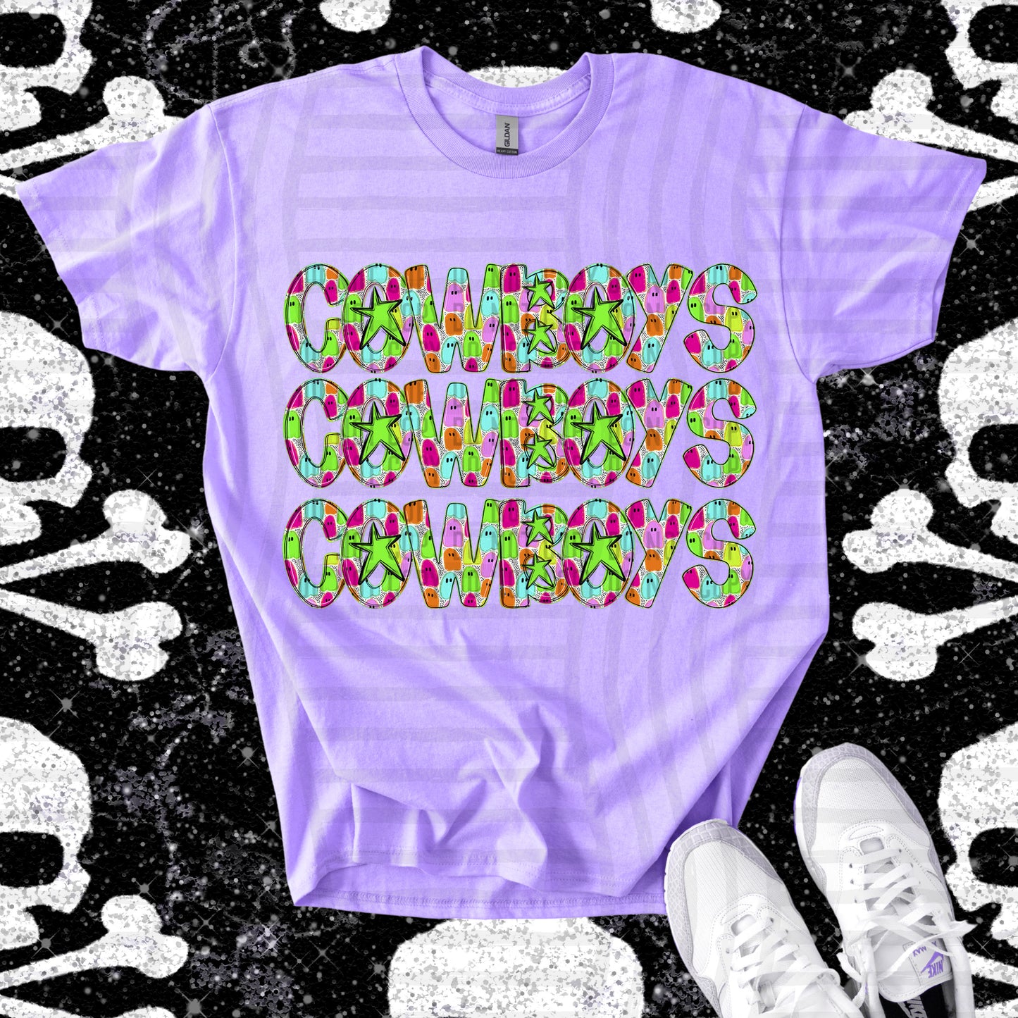 Ghosty Girl  CUSTOM: (ANY NAME, ANY MASCOT)-DTF&UV