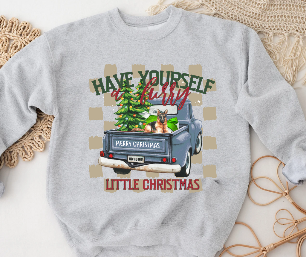 "Have Yourself a Furry Little Christmas"Animal"(ALL ANIMALS LISTED IN THIS LISTING. DROPDOWN)-DTF