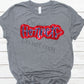 Hornets red blue sequin -DTF