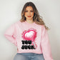 You Suck Pink Heart Sucker - DTF