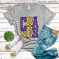 Cranes Purple and Gold - DTF
