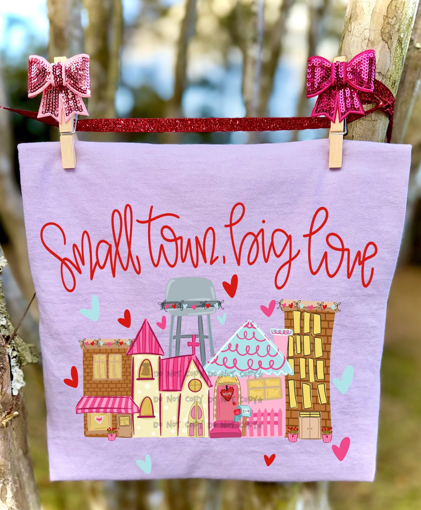 Small town big love-DTF&UV