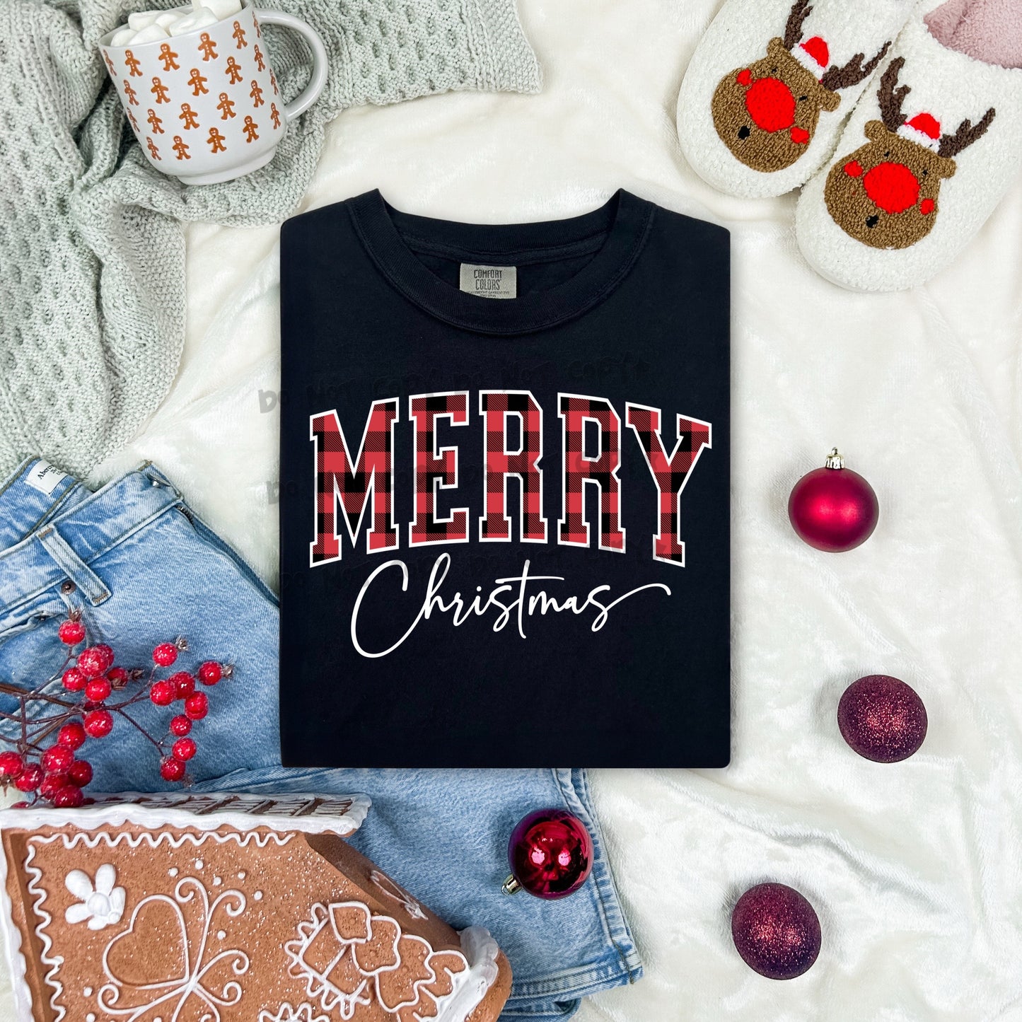 Red Merry Christmas-DTF&UV