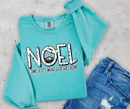 Noel come & see what God has done-DTF