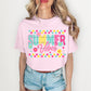 Summer vibes flowers checkered-DTF