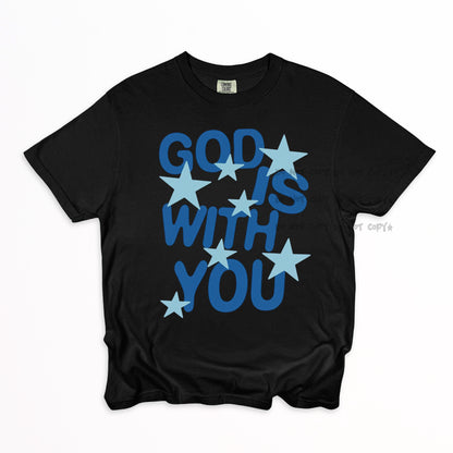 God is with you stars-DTF&UV
