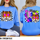 Bright Checkered Mascots (BACK- Dropdown)-DTF&UV