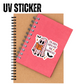 IM JUST HERE FOR THE BOOKS OFFSET -UV Stickers