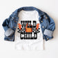Wild Child Orange Checkered  -DTF