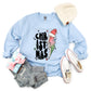 Christmas Leopard Bolt Santa Blk - DTF