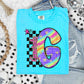 Rainbow Swirl Initials (Dropdown)- DTF&UV