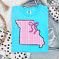 Seersucker States Stacked W-Bows (dropdown)-DTF&UV