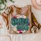 I Will Praise Him In Every Season circle floral background-dtf