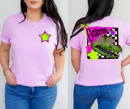 Neon Checkered Mascots(Dropdown)-DTF&UV