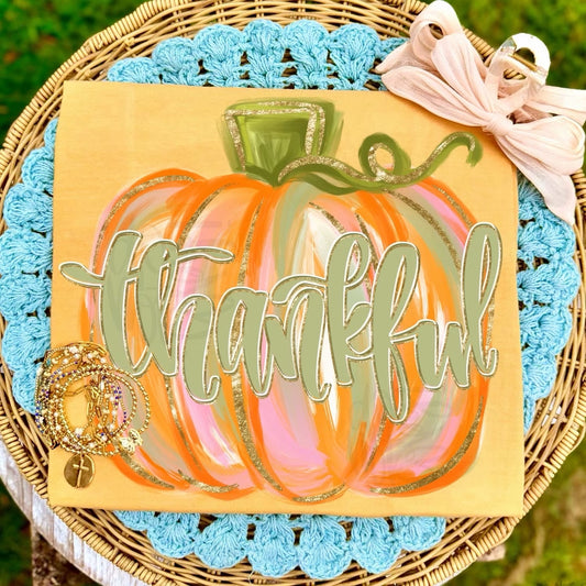 Watercolor Thankful Pumpkin- DTF DEAL