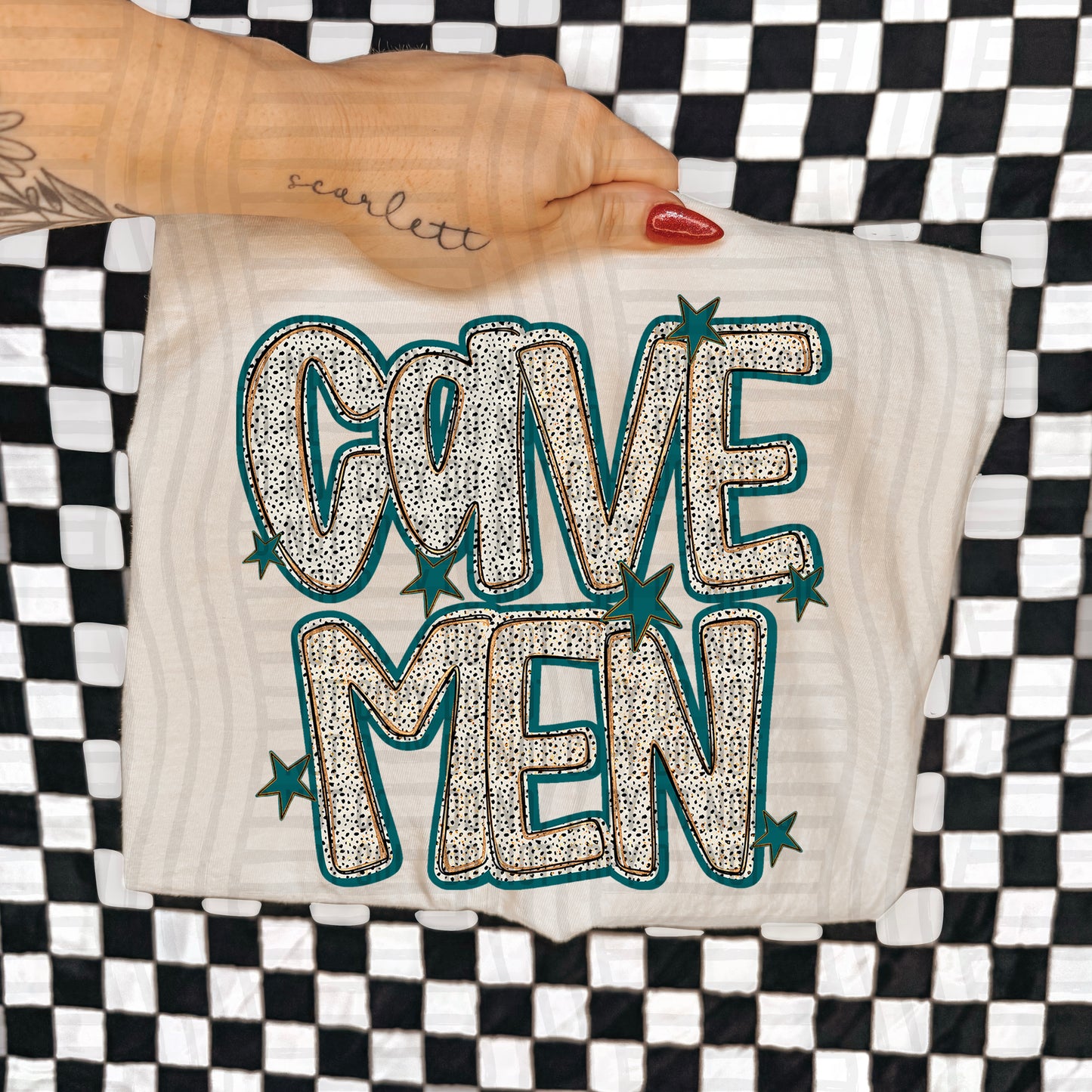 Teal Dotty (DROPDOWN MENU)-DTF&UV