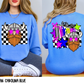 Bright Checkered Mascots (BACK- Dropdown)-DTF&UV