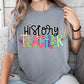History teacher cheery-DTF
