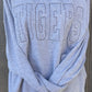 Ragged Edge Embroidered Sweatshirt