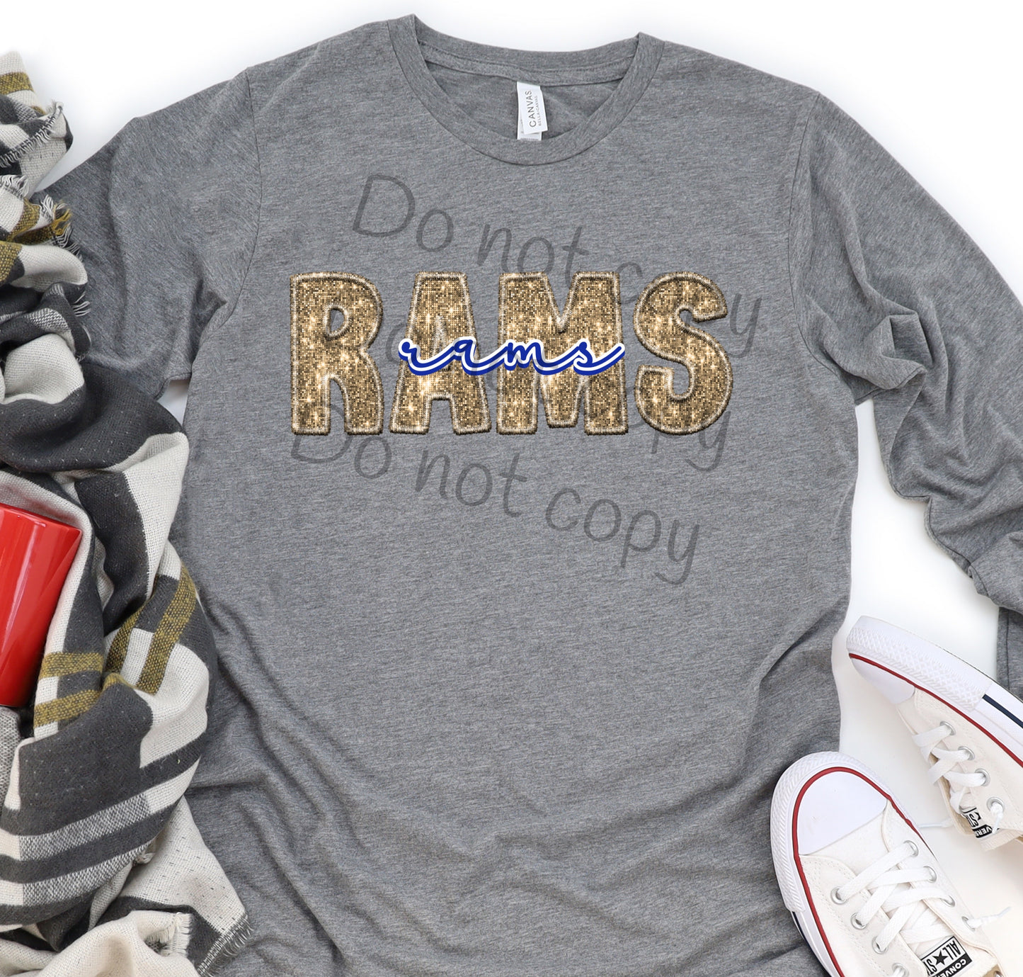 Rams sequin -DTF