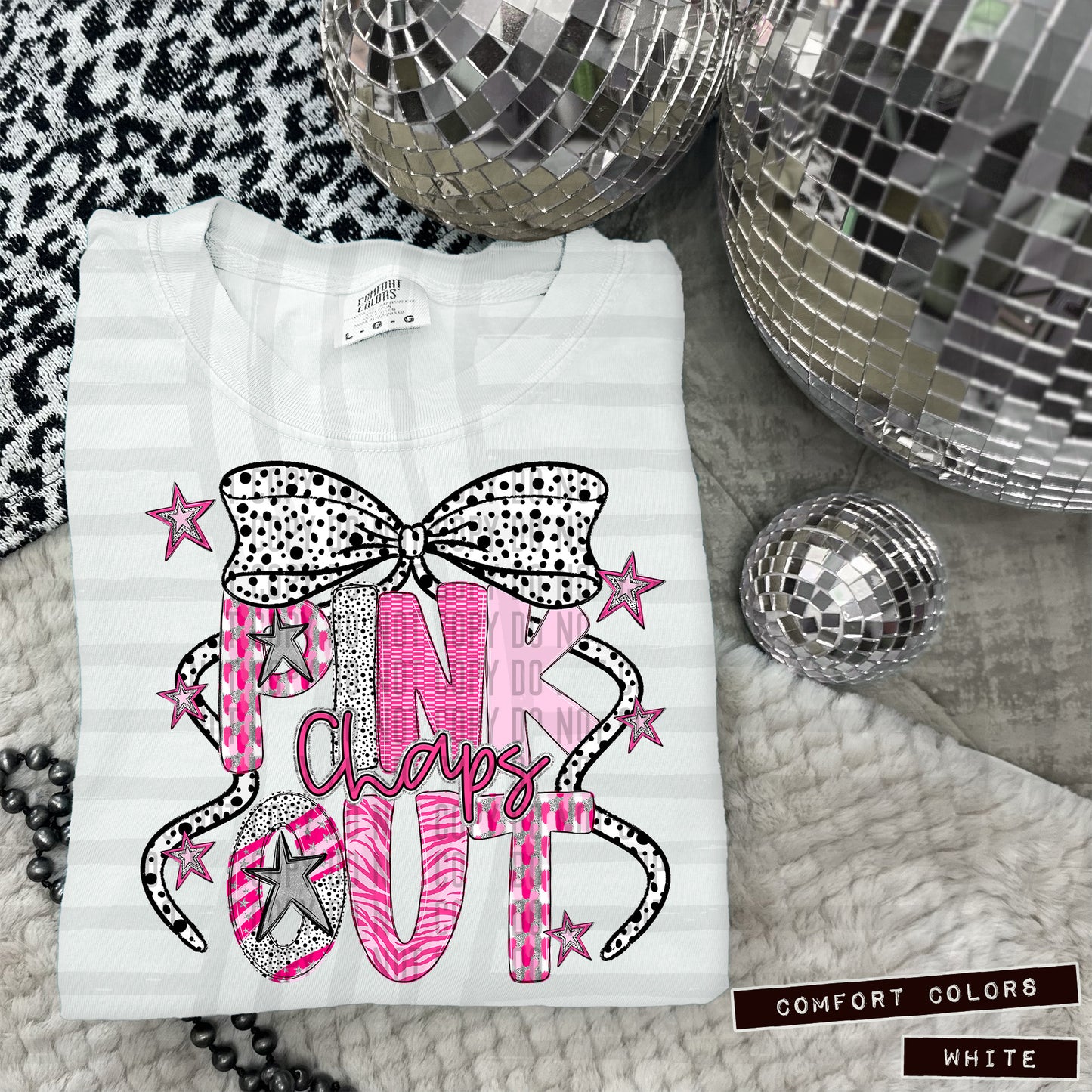 Pink out Silver- (DROPDOWN MASCOT)-DTF&UV