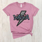 Mama faux rhinestone with bolt -DTF