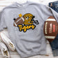 Tigers football logo faux stitch-DTF