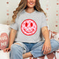 Red Checkered Smiley DTF