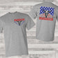 America skull stars glitter (BACK)-DTF