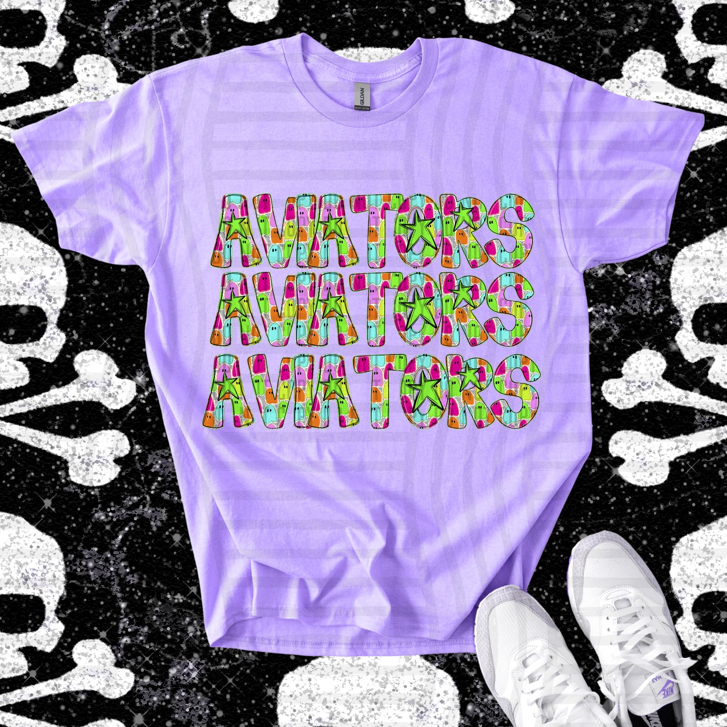 Ghosty Girl  CUSTOM: (ANY NAME, ANY MASCOT)-DTF&UV