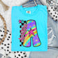 Rainbow Swirl Initials (Dropdown)- DTF&UV