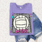 Bright preppy volleyball- (DROPDOWN MASCOT)-DTF&UV