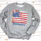 Red white and blueberries flag-DTF&UV